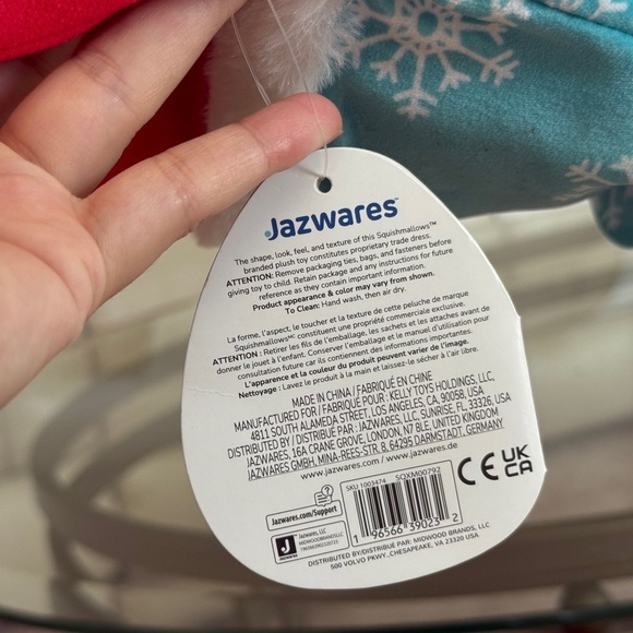 Squishmallows Gnome Plush with Blue Snowflake Hat - Picture 7 of 7